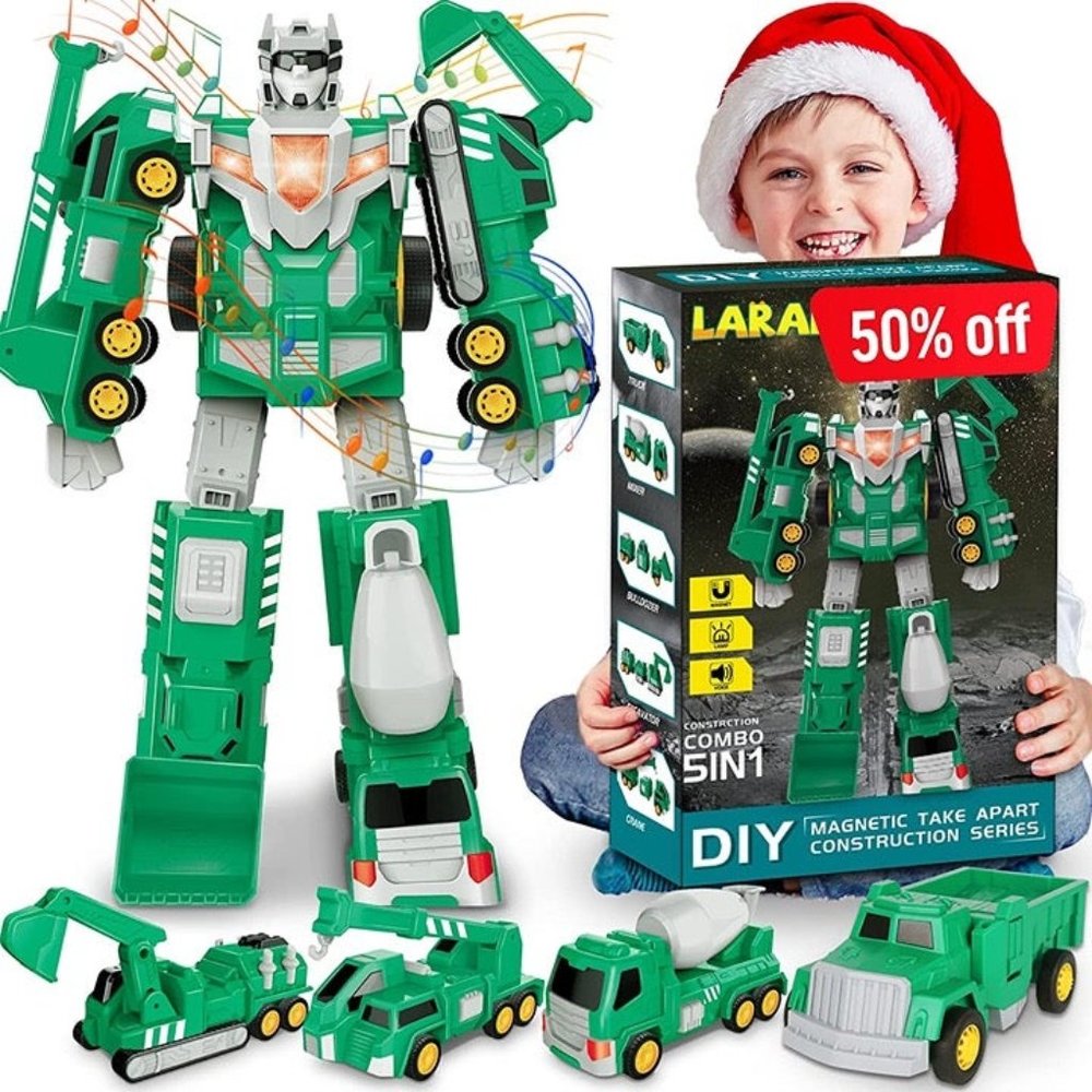 Transform Robot Kids Toys Cars | STEM Building